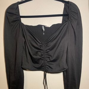 H&M off-the-shoulder long sleeve top